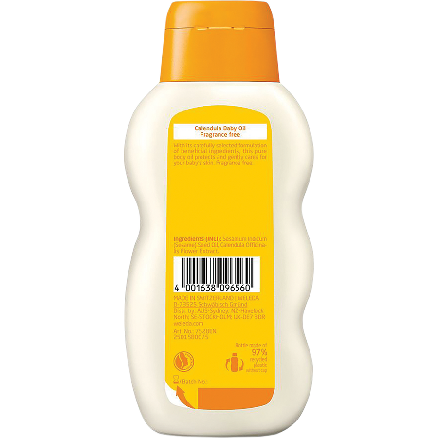 Calendula Baby Oil Fragrance Free
