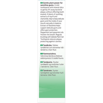 Toothpaste Plant Gel Spearmint Flavour