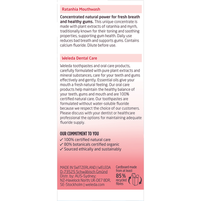 Mouthwash Ratanhia Herbal Mint Flavour