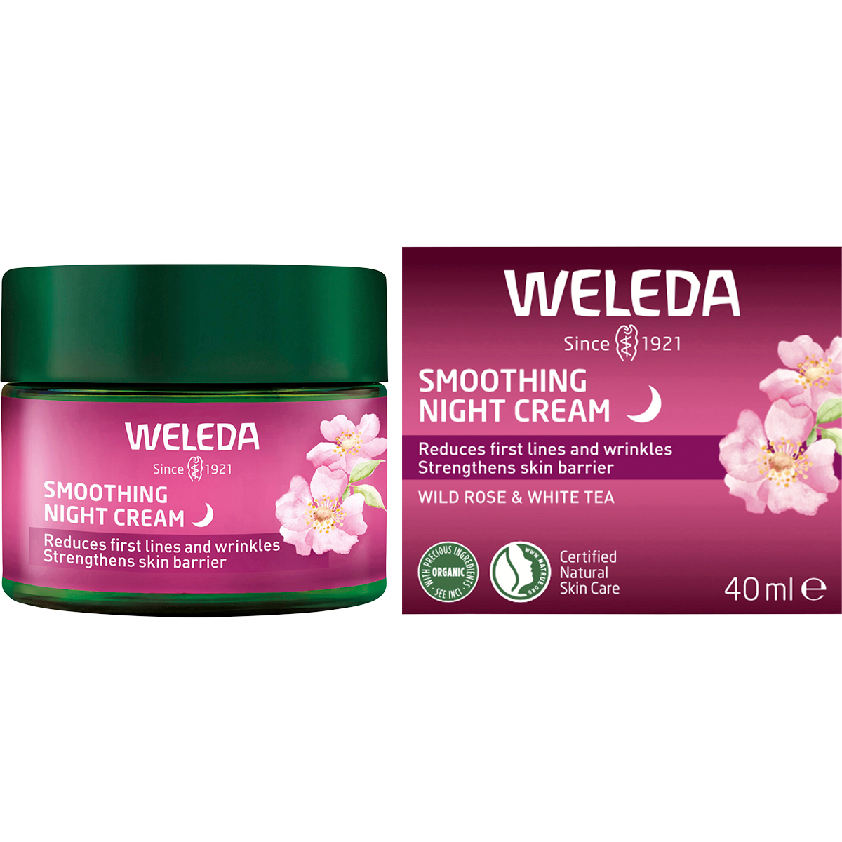 Smoothing Night Cream Wild Rose & White Tea