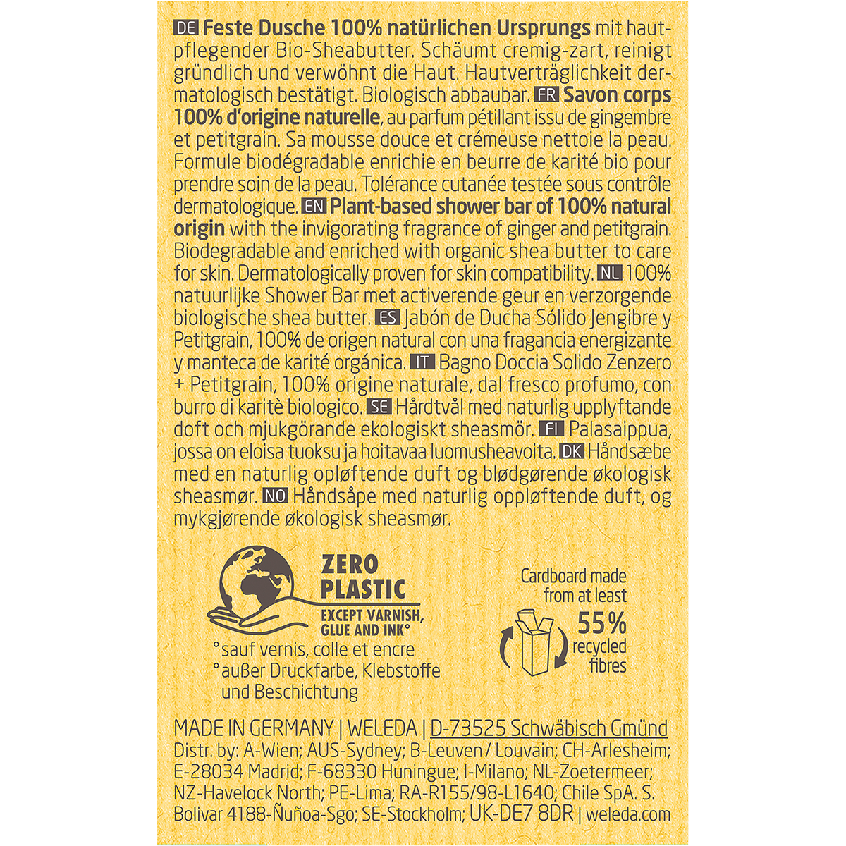 Shower Bar Ginger & Petitgrain