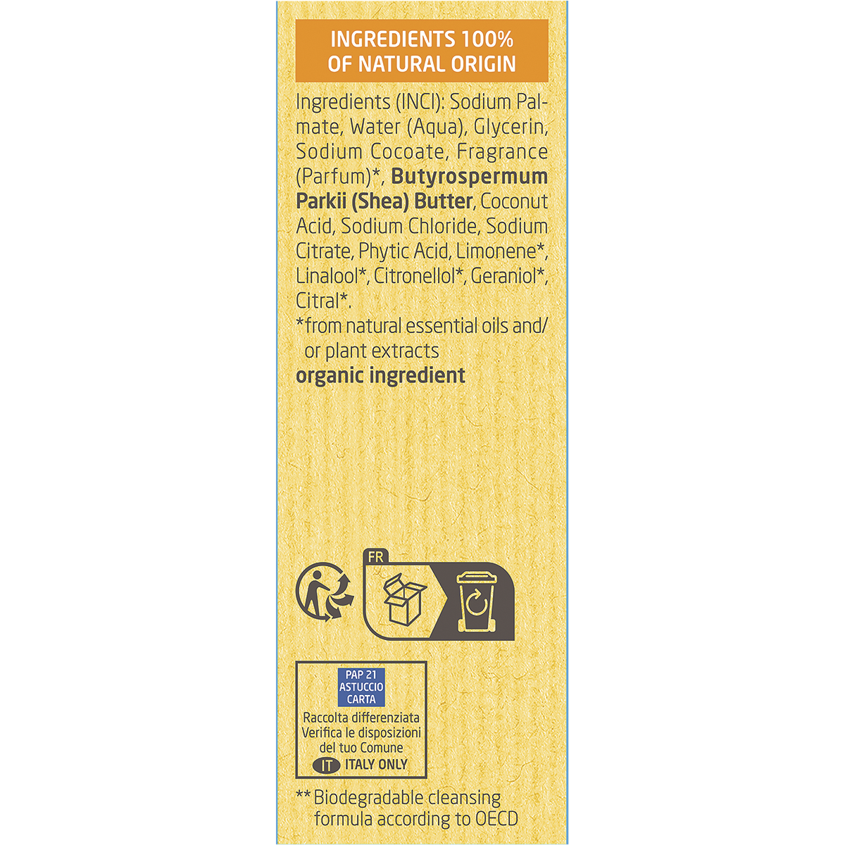 Shower Bar Ginger & Petitgrain