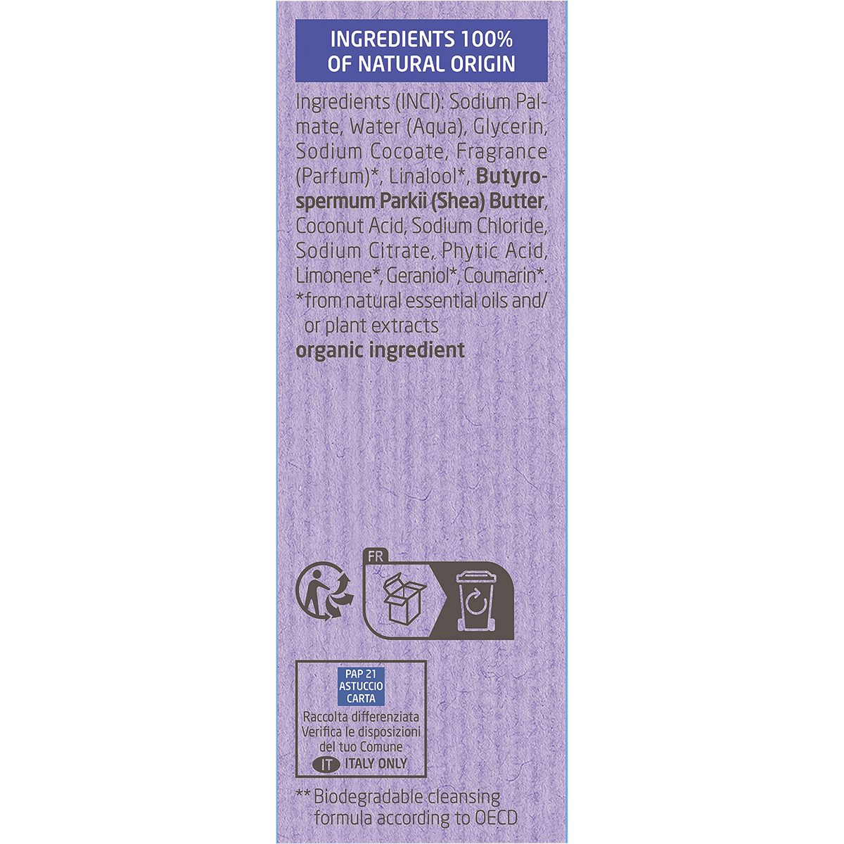 Shower Bar Lavender & Vetiver