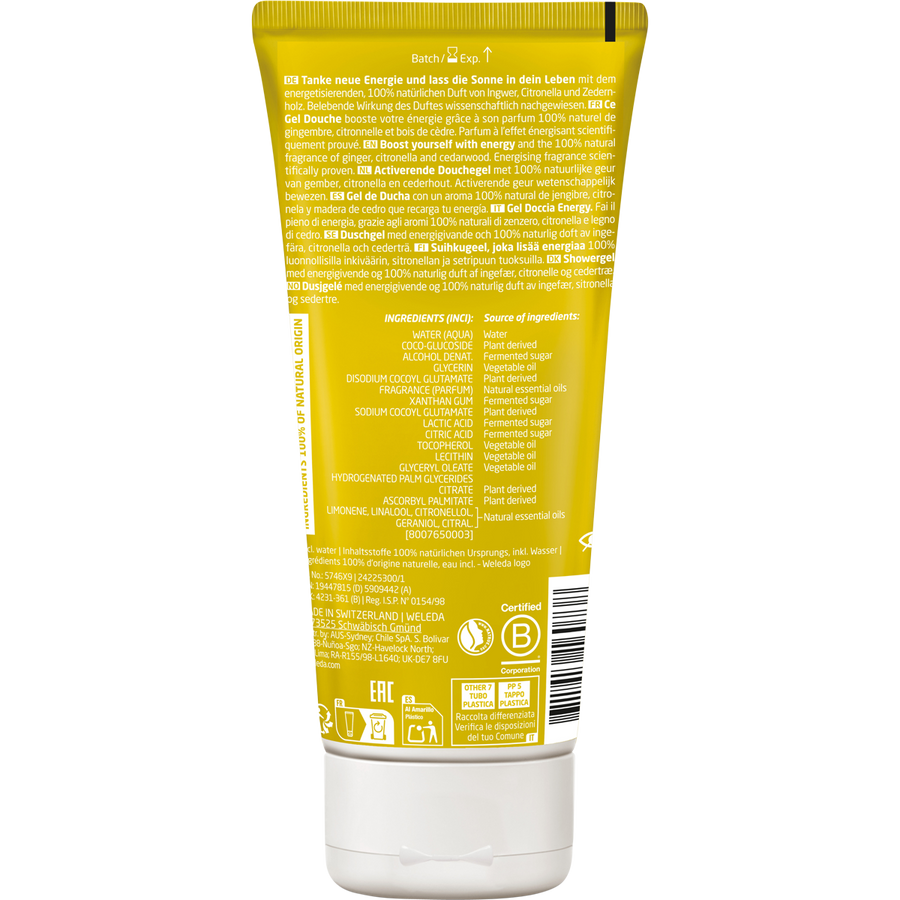 Energy Shower Gel Ginger