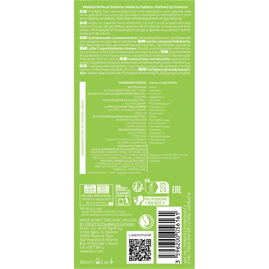 WELEDA Hydrating Body Lotion Aloe Vera