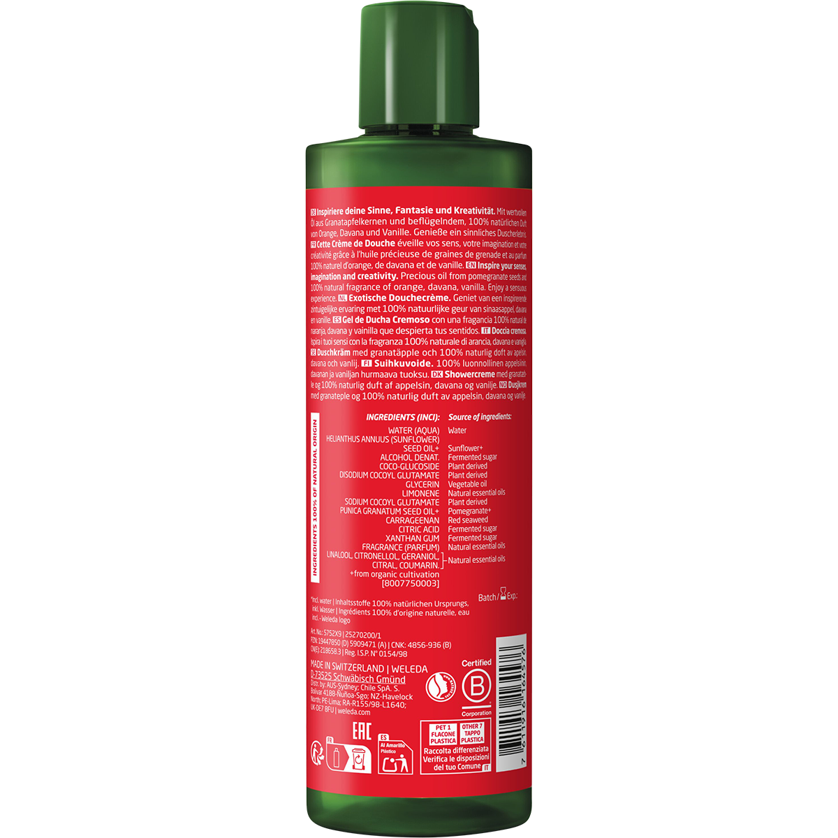 Inspire Shower Cream Pomegranate