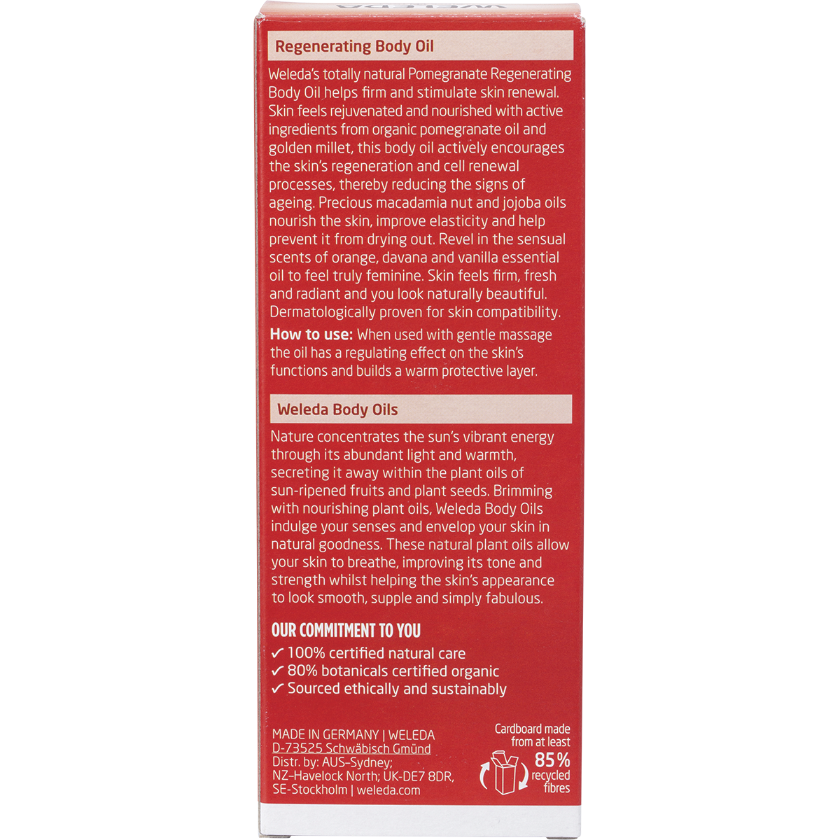 Regenerating Body Oil Pomegranate