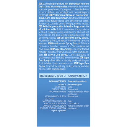 Deo Spray Herbal Fresh Sage