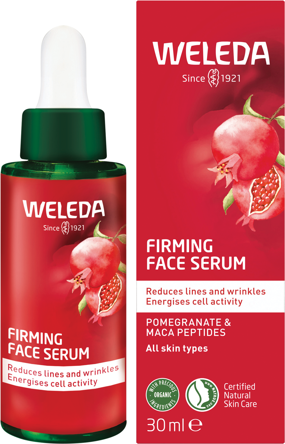 Firming Face Serum Pomegranate & Maca Peptides