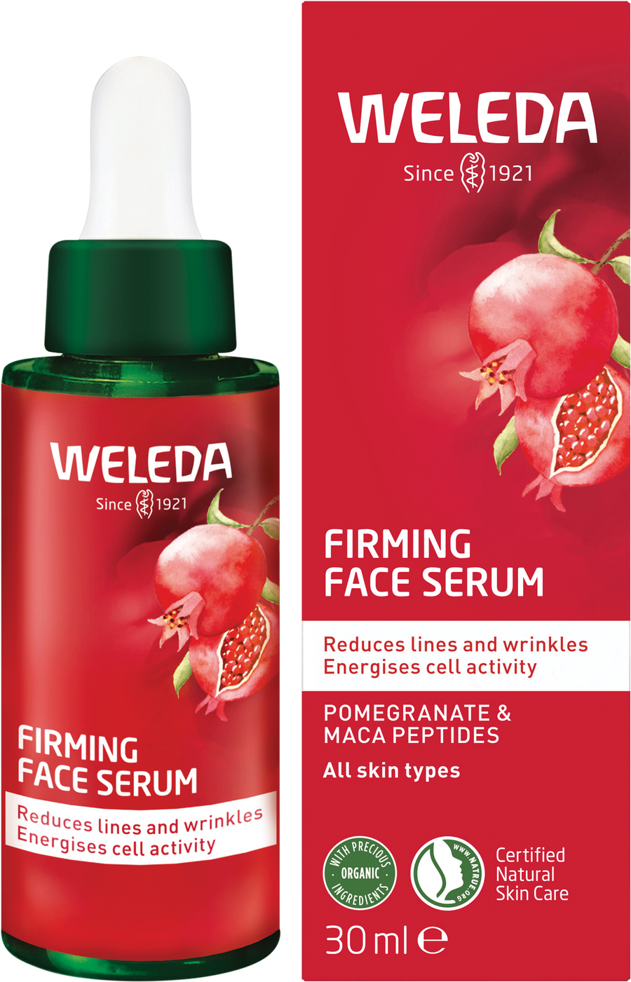 Firming Face Serum Pomegranate & Maca Peptides
