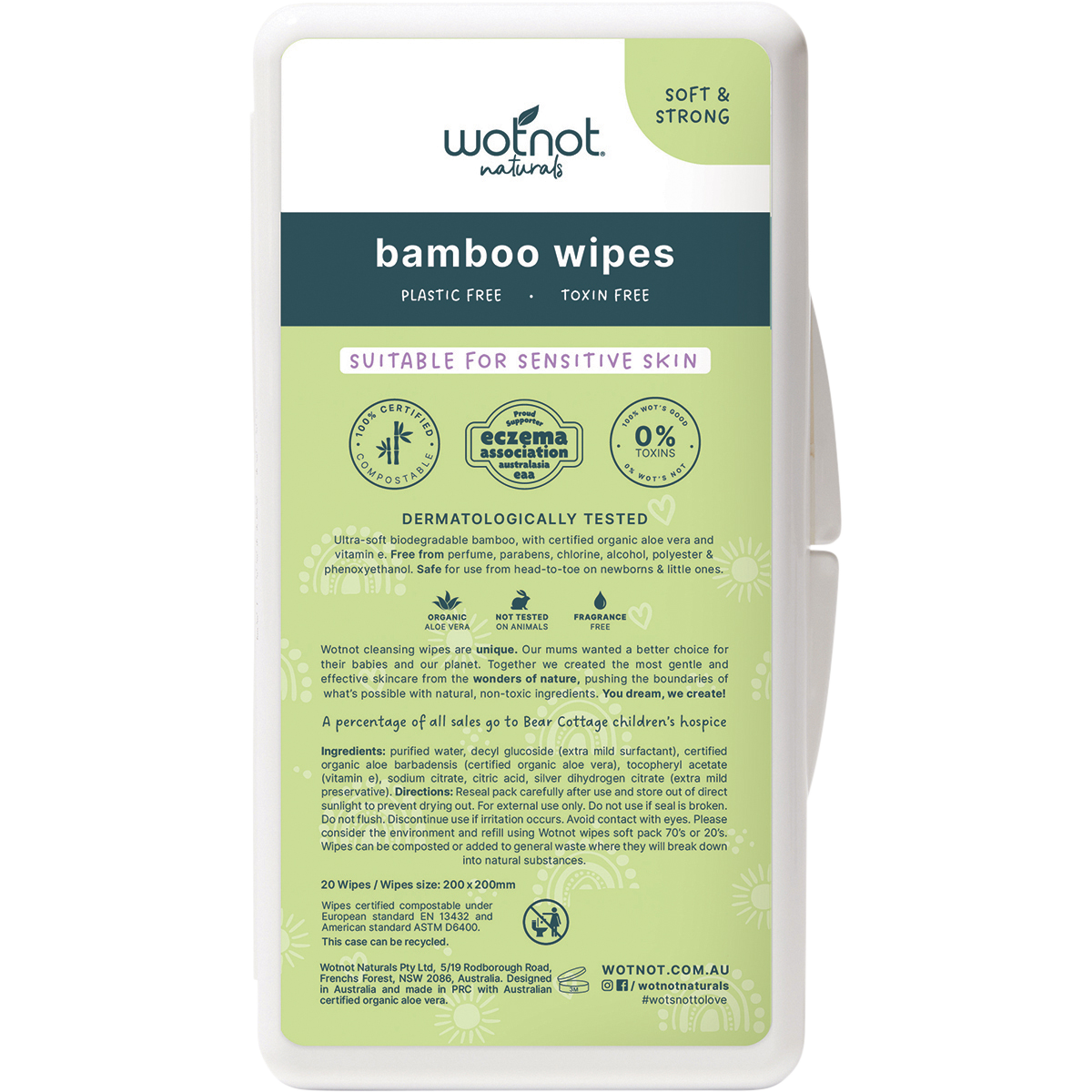 Natural Baby Wipes with Case