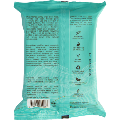 Natural Face Wipes Sensitive