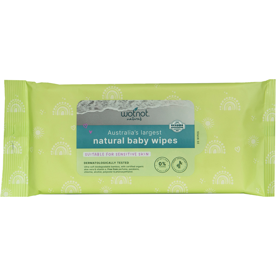 Natural Baby Wipes for Case Refill Pack