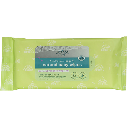 Natural Baby Wipes for Case Refill Pack