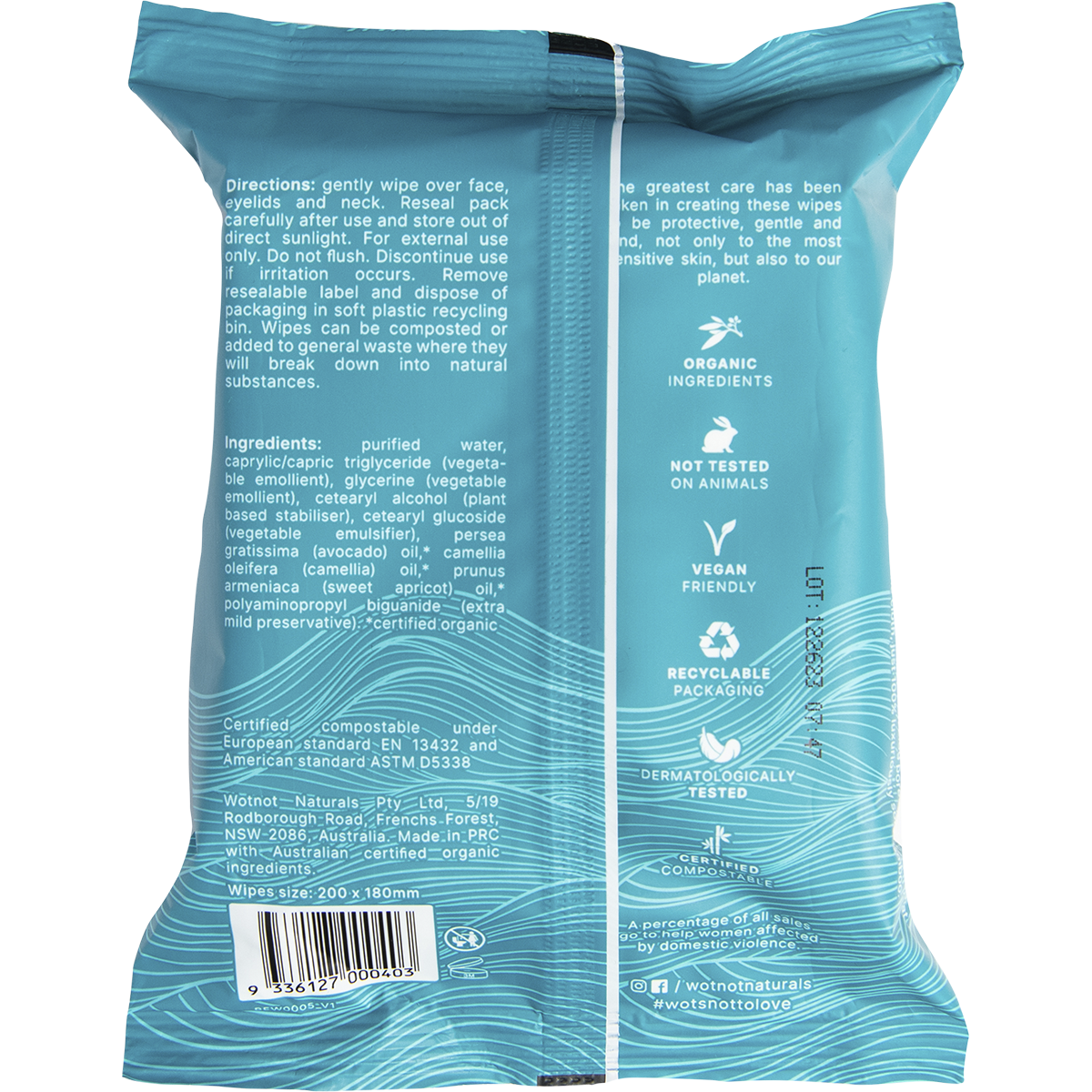 Natural Face Wipes Ultra-Hydrating