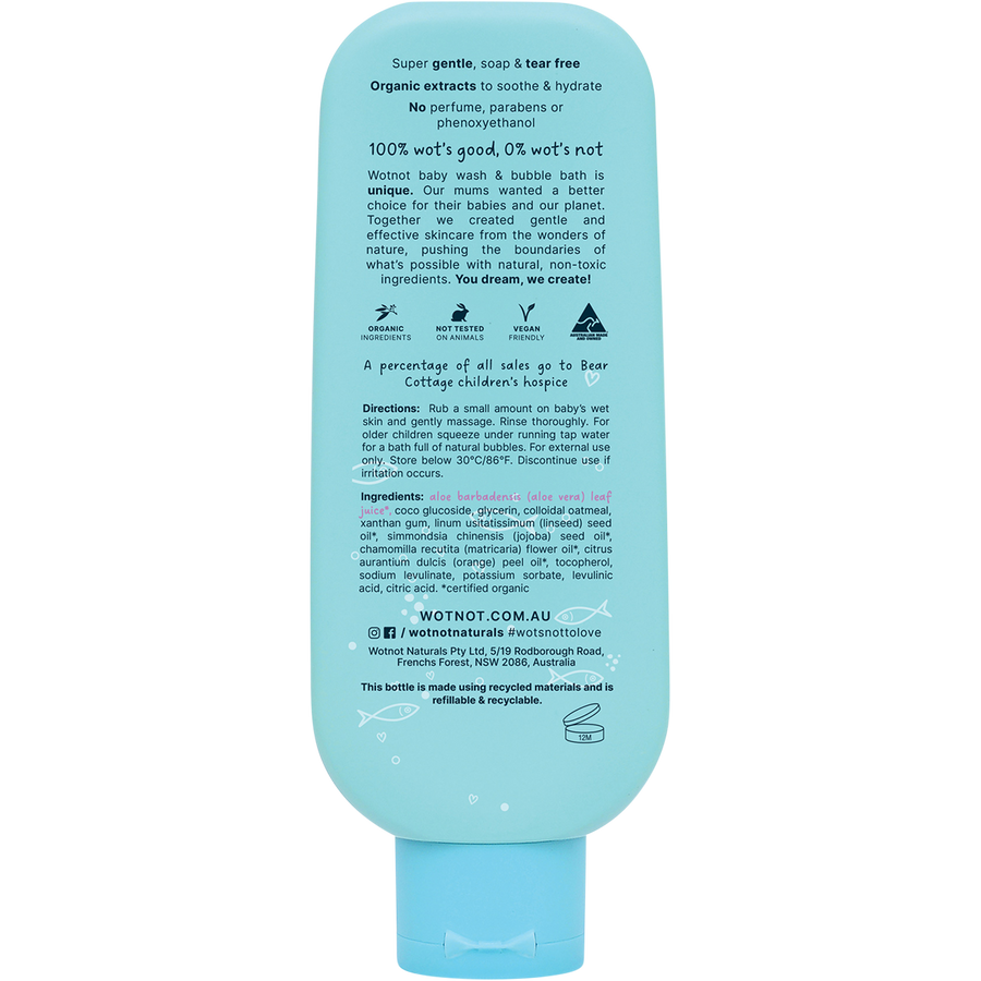 Baby Wash & Bubble Bath Suitable For Sensitive Skin