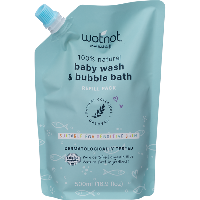 Baby Wash & Bubble Bath Refill Pack For Sensitive Skin