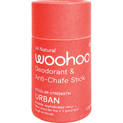 Woohoo Body Urban regular strength natural deodorant stick aluminium free deodorant Australia everyday odour protection