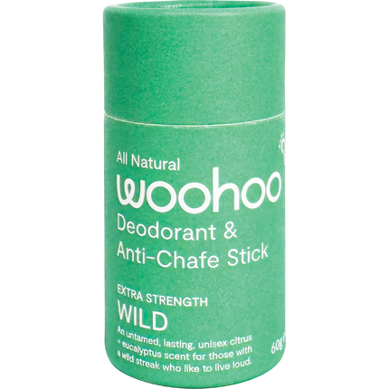 Woohoo Body Wild Extra Strength natural deodorant stick aluminium free deodorant Australia strong odour protection