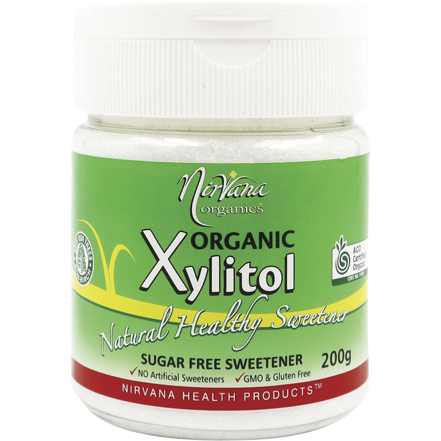 Nirvana Organics xylitol refillable shaker in eco-friendly design