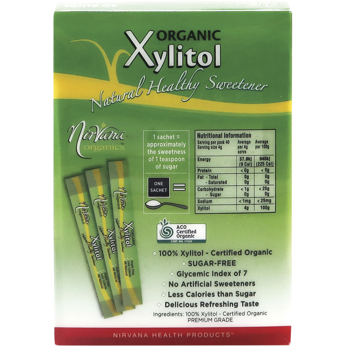 Xylitol Sticks Certified Organic