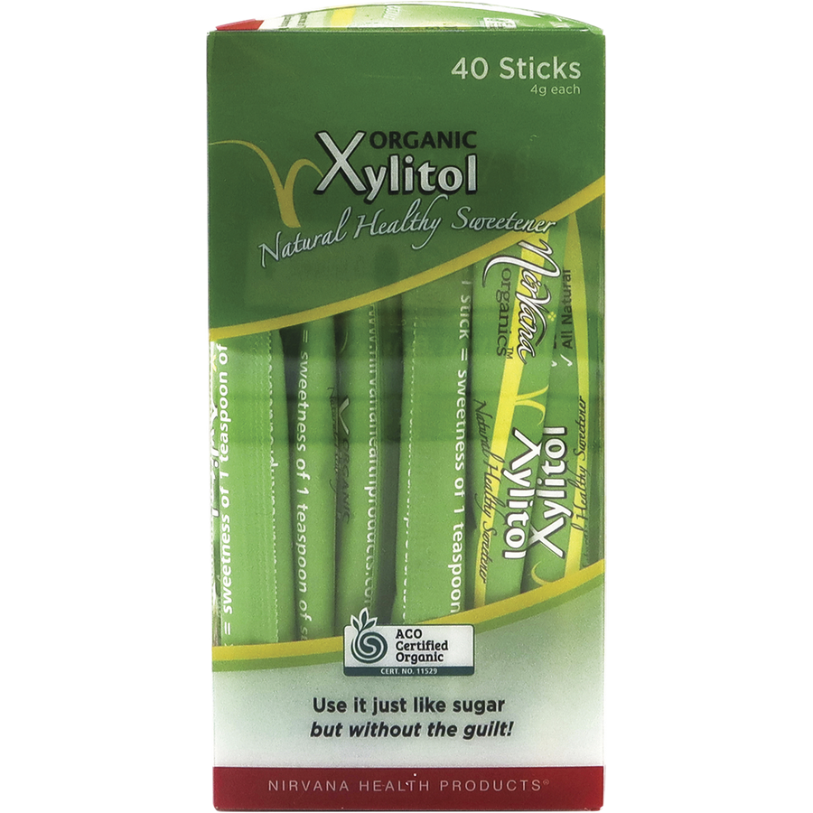 Certified organic xylitol sticks by Nirvana Organics for keto diets