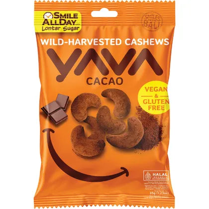 YAVA Wild-Harvested Cashews Cacao 10x35g