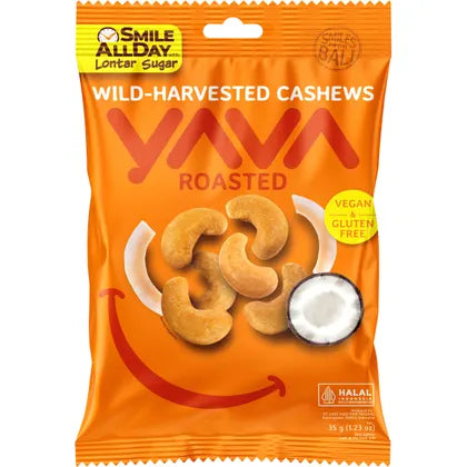 YAVA Wild-Harvested Cashews Roasted 10x35g