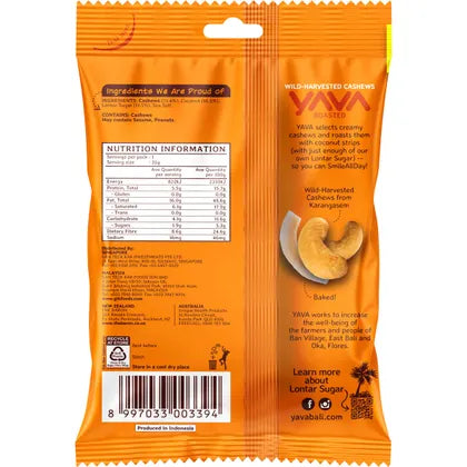 YAVA Wild-Harvested Cashews Roasted 10x35g