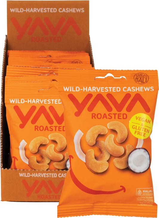 YAVA Wild-Harvested Cashews Roasted 10x35g