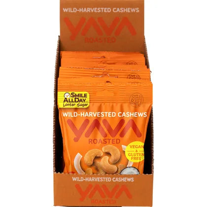 YAVA Wild-Harvested Cashews Roasted 10x35g