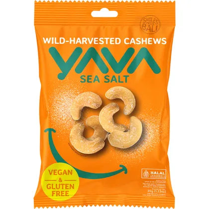 YAVA Wild-Harvested Cashews Sea Salt 10x35g