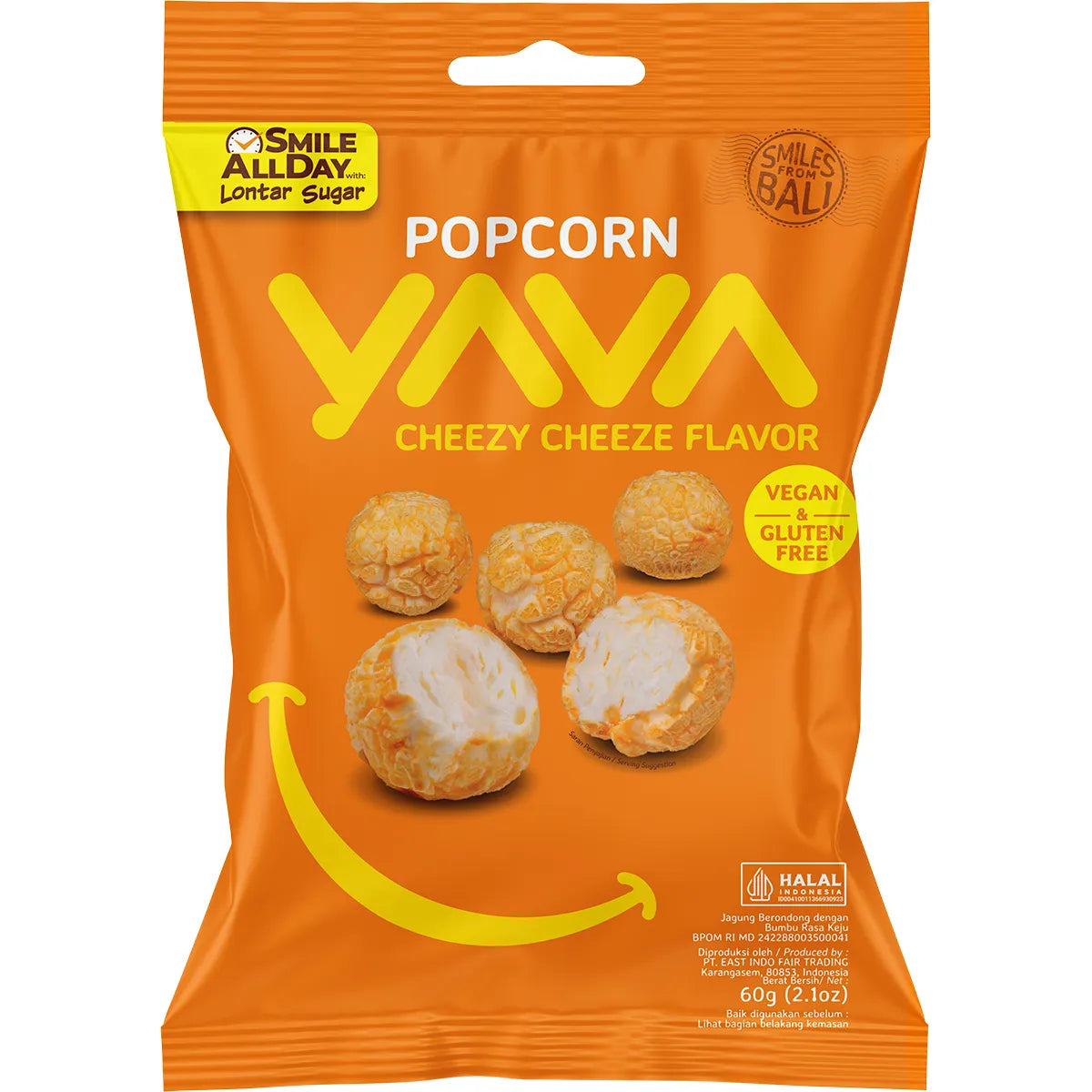 YAVA Popcorn Cheezy Cheeze Flavor 60g x 12