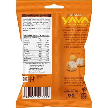 YAVA Popcorn Cheezy Cheeze Flavor 60g x 12