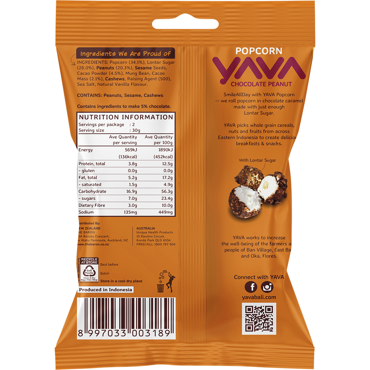 Popcorn Chocolate Peanut