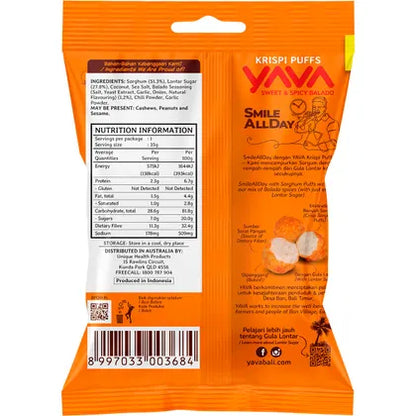 YAVA Krispi Puffs Sweet & Spicy Balado 35g x 12
