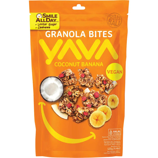 YAVA Granola Bites Coconut Banana 125g