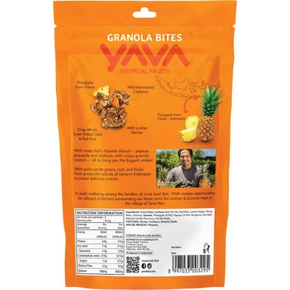 YAVA Granola Bites Tropical Fruits 125g