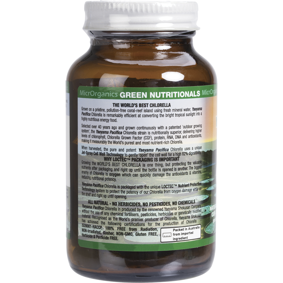 Yaeyama Pacifica Chlorella Tablets 500mg