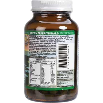 Yaeyama Pacifica Chlorella Tablets 500mg