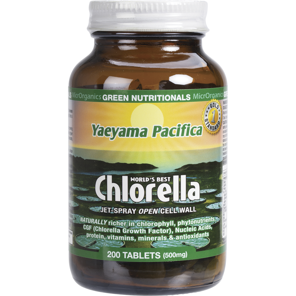 Yaeyama Pacifica Chlorella Tablets 500mg