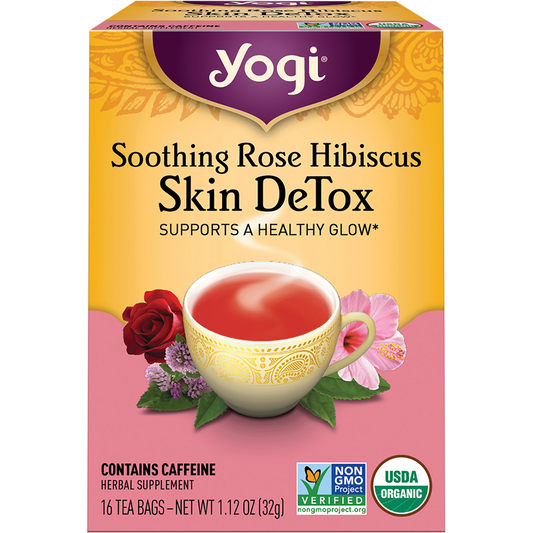 Herbal Tea Bags Rose Hibiscus Skin DeTox