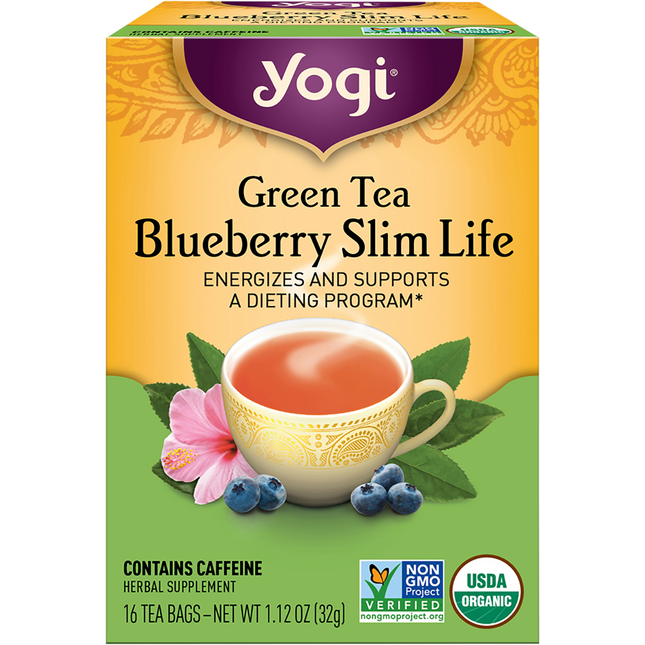 Herbal Tea Bags Green Tea Blueberry Slim Life