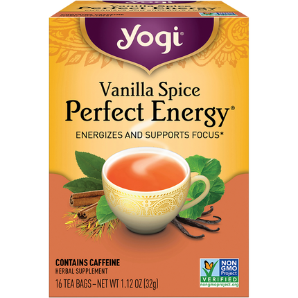 Herbal Tea Bags Vanilla Spice Perfect Energy