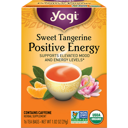 Herbal Tea Bags Sweet Tangerine Positive Energy