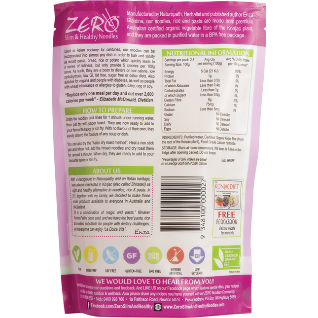 Certified Organic Konjac Fettuccini Style