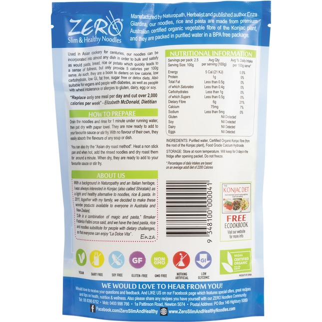 Certified Organic Konjac Lasagna Style