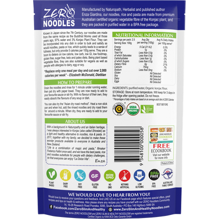 Certified Organic Konjac Noodles Style