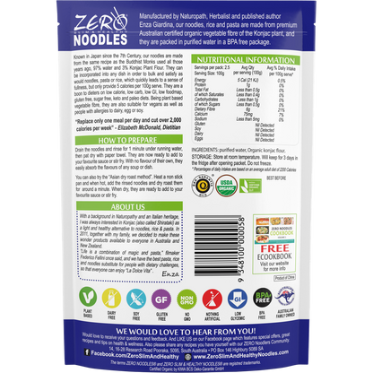 Certified Organic Konjac Noodles Style
