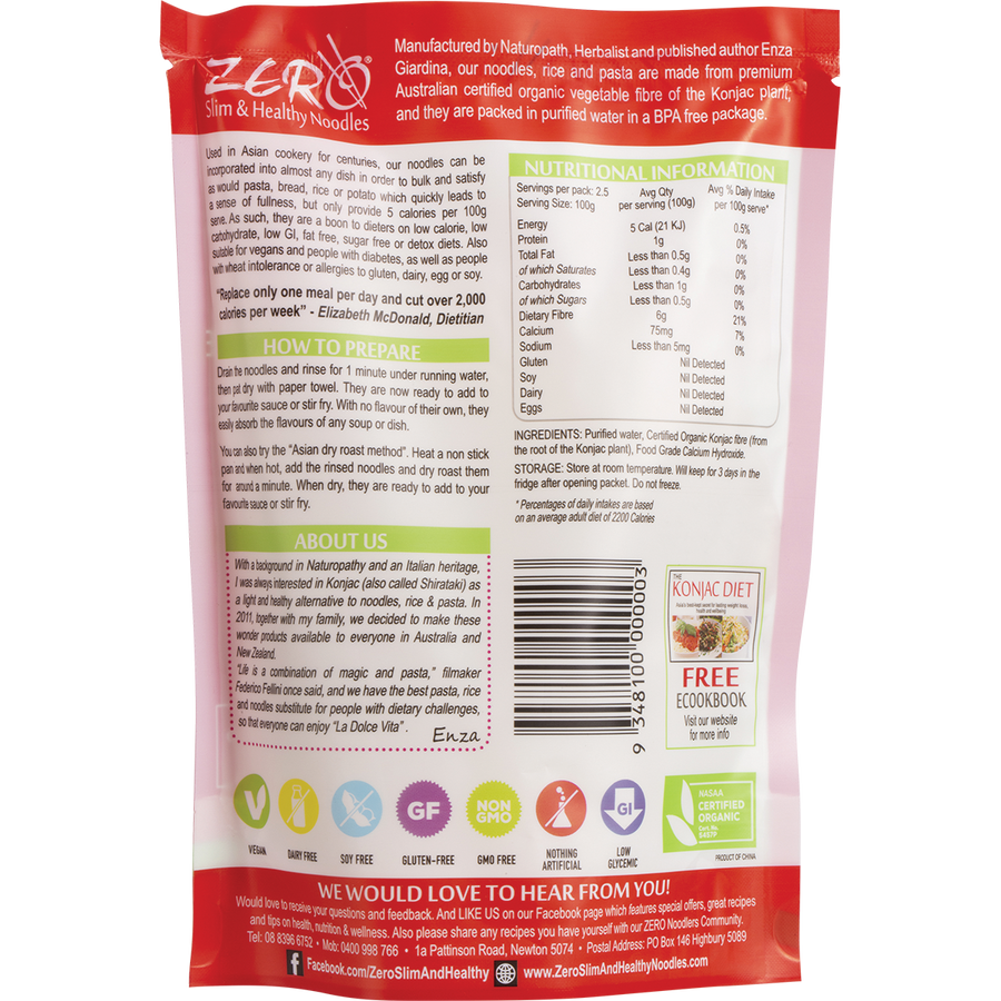 Certified Organic Konjac Rice Style zero slim healthy konjac rice